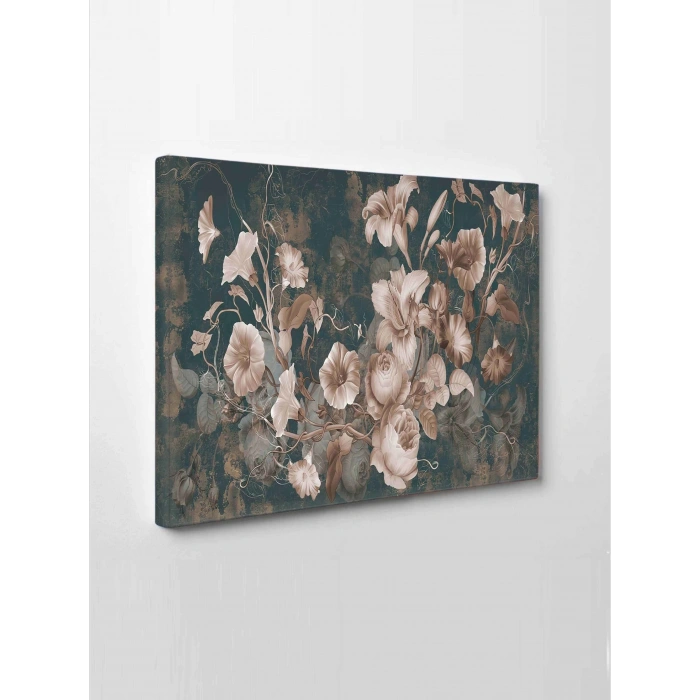 Led Işıklı Sanatsal Çiçek Tablo