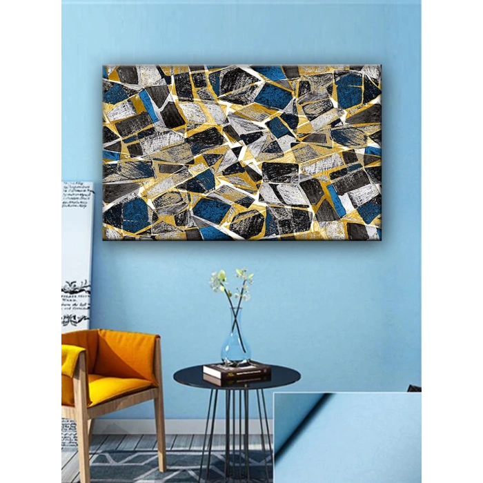 Led Işıklı Soyut Tablo