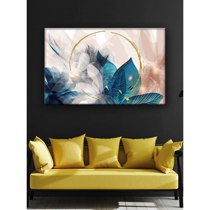 Led Işıklı Soyut Tablo