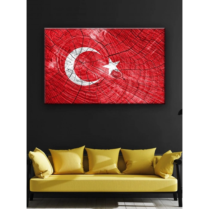 Led Işıklı Türk Bayrağı (bir hilal uğruna ya rab)