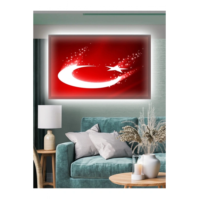 Led Işıklı Türk Bayrağı (en güzel bayrak)