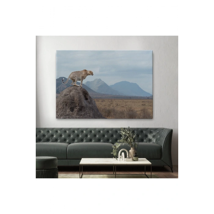 Leopar Dekoratif Kanvas Tablo -1127