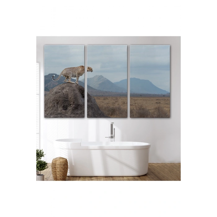 Leopar Dekoratif Kanvas Tablo -1127