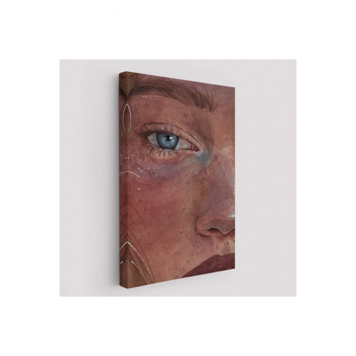 Mavi Gözlü Kız Dekoratif Duvar Tablosu-6335