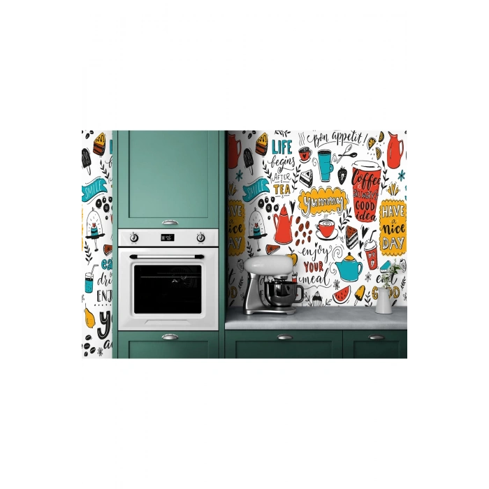 Mutfak Cafe ve Restoran Modern Duvar Kağıdı-5712