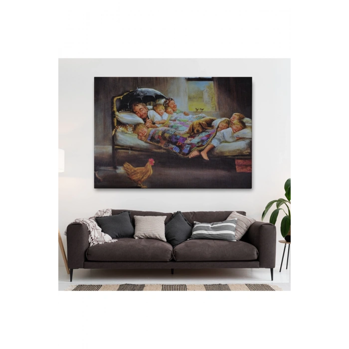 Mutluluğun Resmi Dianne Dengelin Eseri Kanvas Tablosu-6661