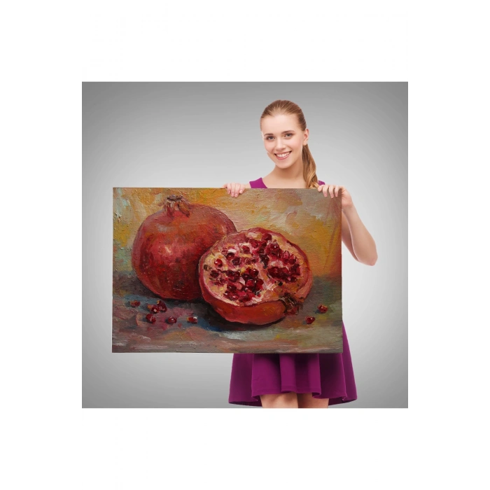 Nar Yağlı Boya Görünümlü Klasik Sanat Tablosu-1230