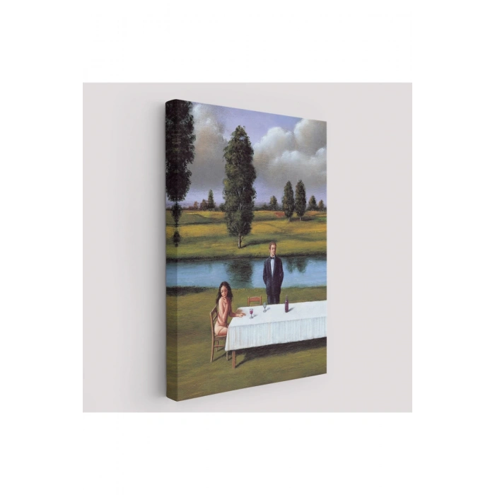 Nehir Kenarında Sevgilisini Bekleyen Kadın Tablosu-6258