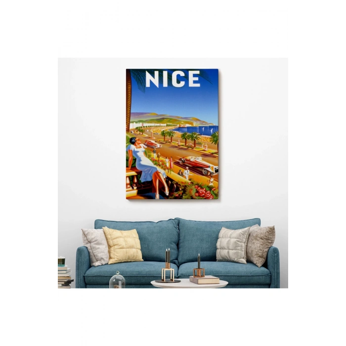 Nice Sahil Yolu Duvar Tablosu-6440