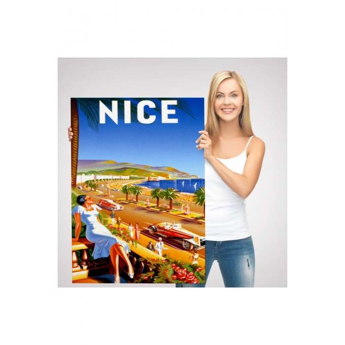 Nice Sahil Yolu Duvar Tablosu-6440