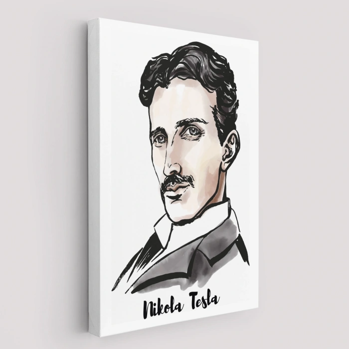 Nikola Tesla Dekoratif Kanvas Tablo-5917