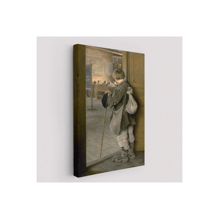 Nikolay Bogdanov Belskyin Sınıfın Kapıdında Tablosu-6341