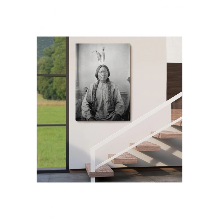 Oturan Boğa Tablosu, Amerikaya Karşı Savaşan Son Kızılderili Kabile Şefi, Sitting Bull-6416