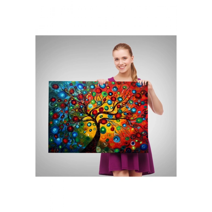 Pariste Ortaçağ Çiçek Pazarı Tablosu-6624