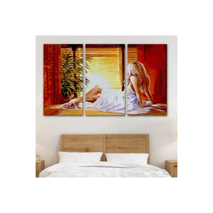 Pencere Önündeki Kadın Tablosu-6633