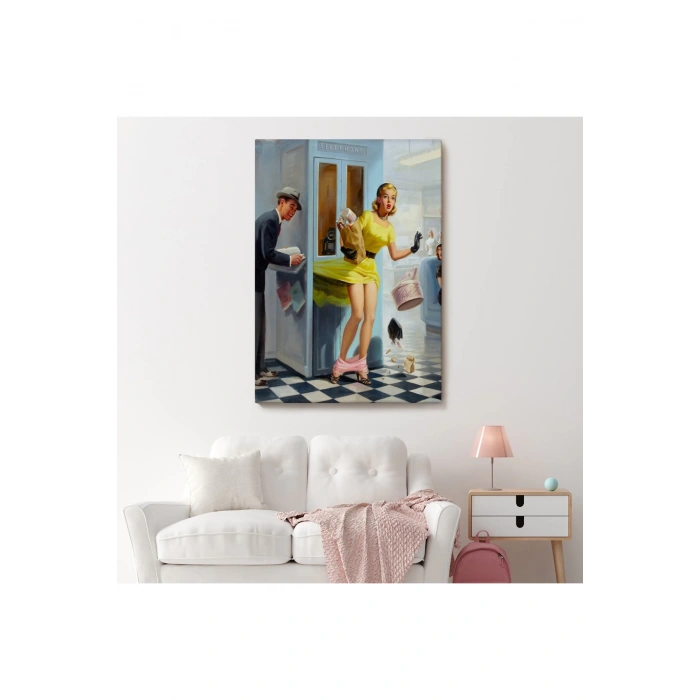 Pin Up Girl Duvar Tablo-6458