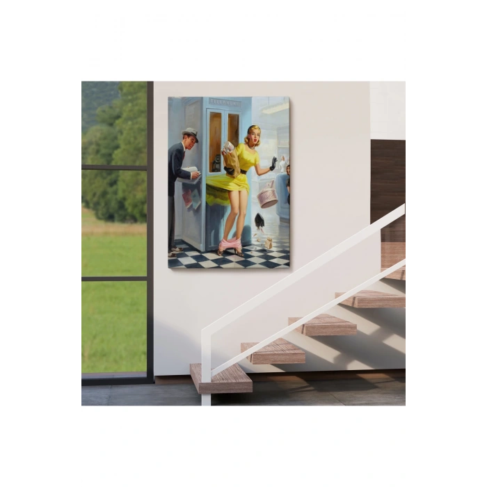 Pin Up Girl Duvar Tablo-6458