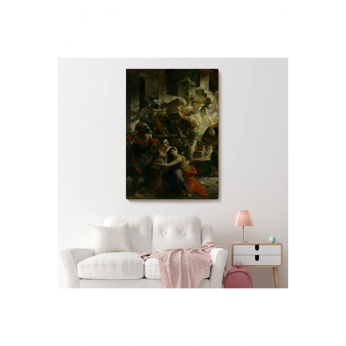 Pompeiinin Son Günü Karl Pavlovich Bryullov Kanvas Tablo-6362