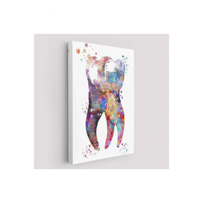 Renkli Diş, Diş Hekimi Duvar Tablosu-6283