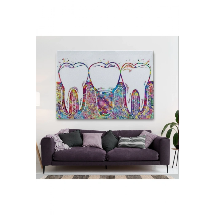 Renkli Dişler İmplant Diş Hekimi Tablo-6565