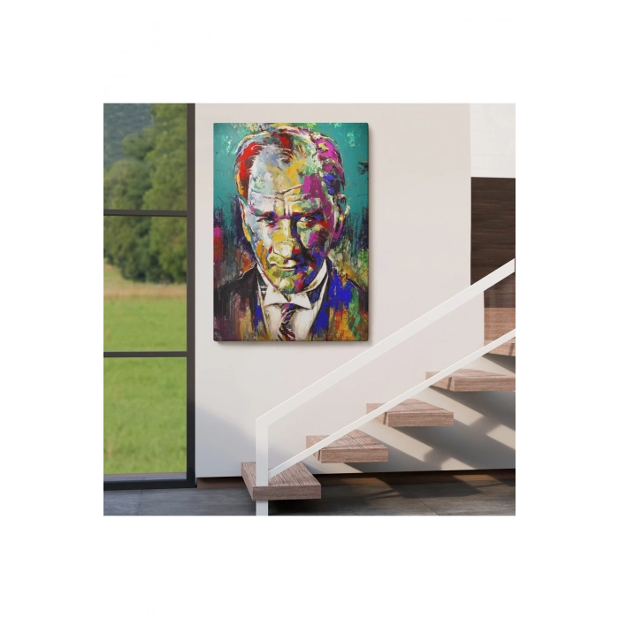 Renkli Mustafa Kemal Atatürk Tablosu-6327