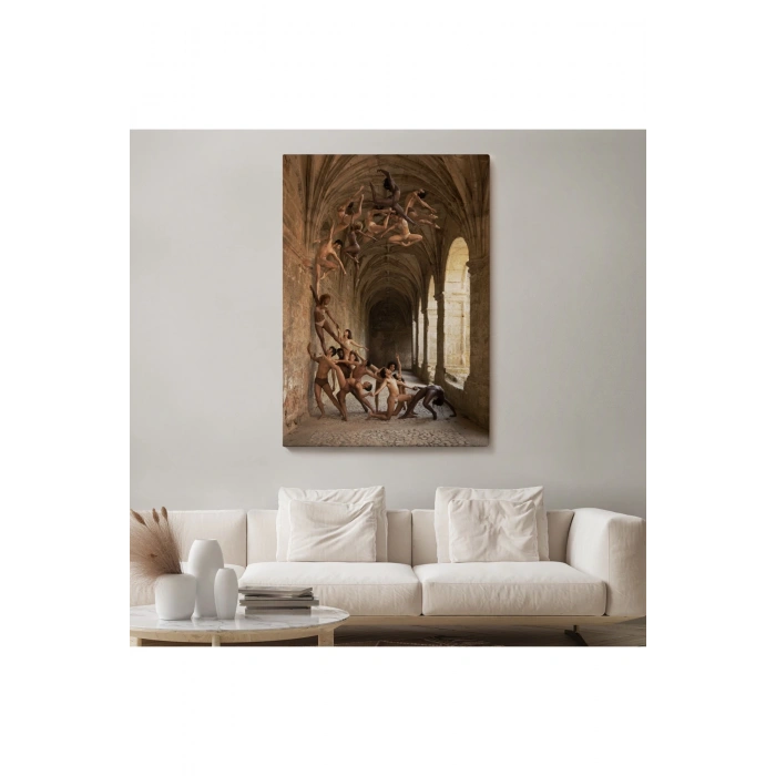 Rob Woodcox İnsan Dalgasi Adlı Eseri Duvar Tablosu-6389