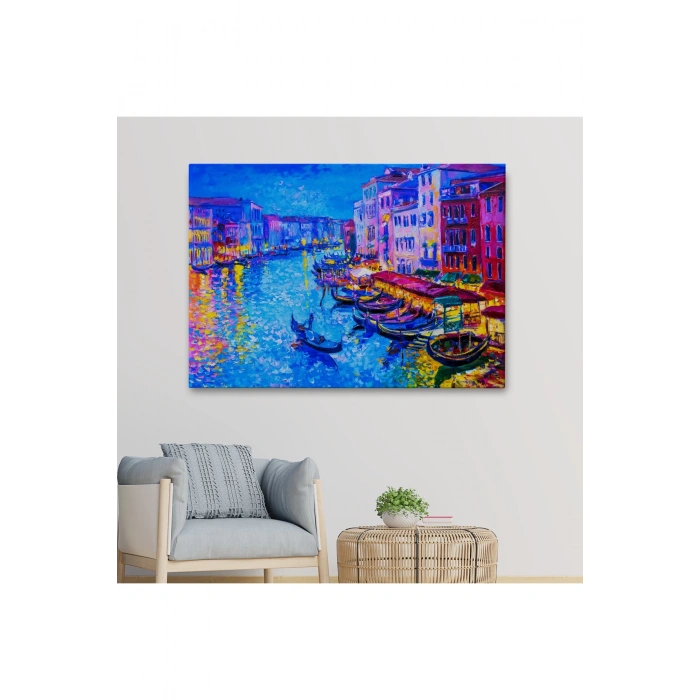 Rusya Neva Nehri Manzarası Duvar Tablosu-1207