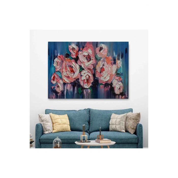 Şakayık Çiçeği Tablosu, Kanvas Duvar Tablosu-1198