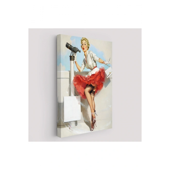 Sexi Denizci Kadın Dekoratif Duvar Tablosu-6434