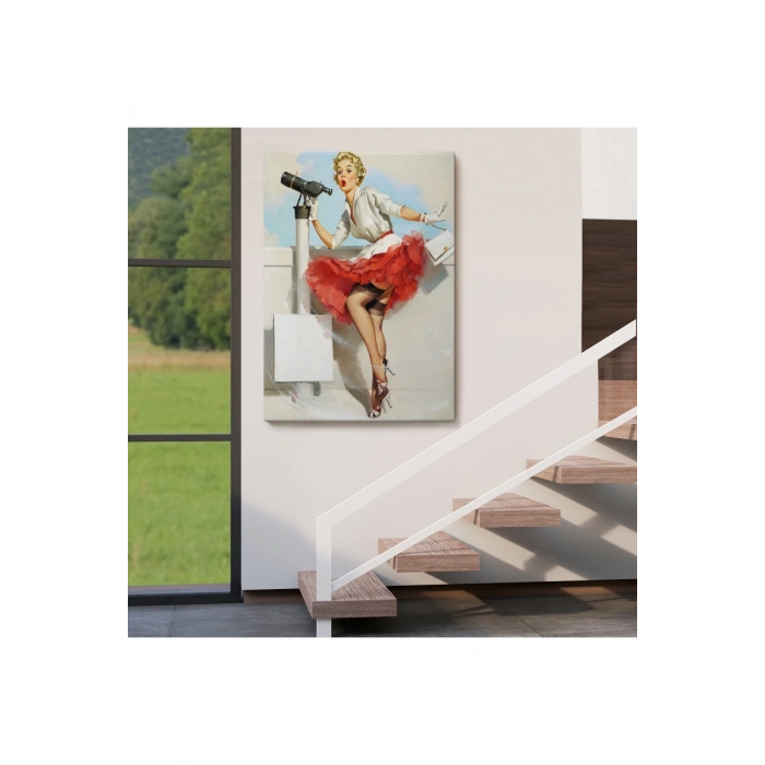 Sexi Denizci Kadın Dekoratif Duvar Tablosu-6434