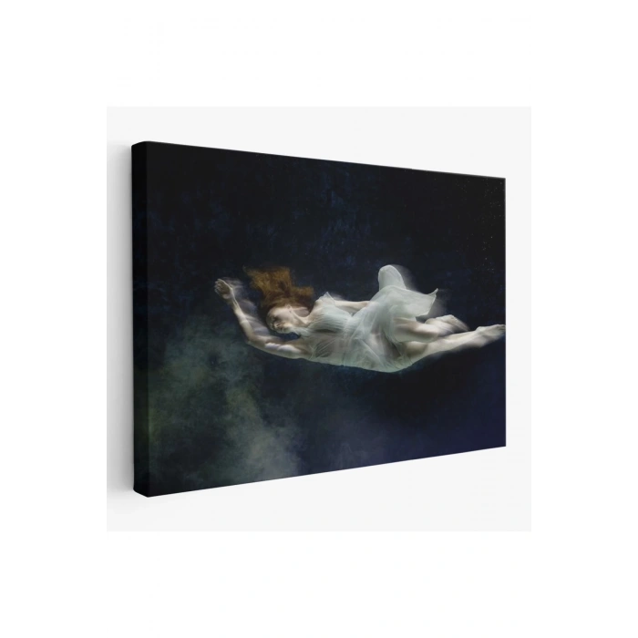 Su Altındaki Kadın Dekoratif Duvar Tablosu-6558