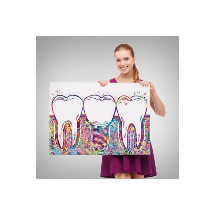 Süpürgesinde Uçan Cadı Tablosu, Witches Halloween-6564