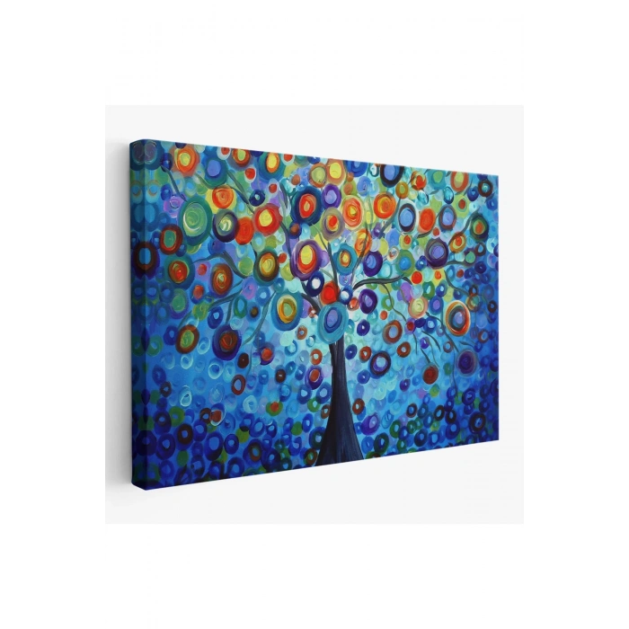 Sürreal Ağaçtaki Renkler Senfonisi Tablosu-6626