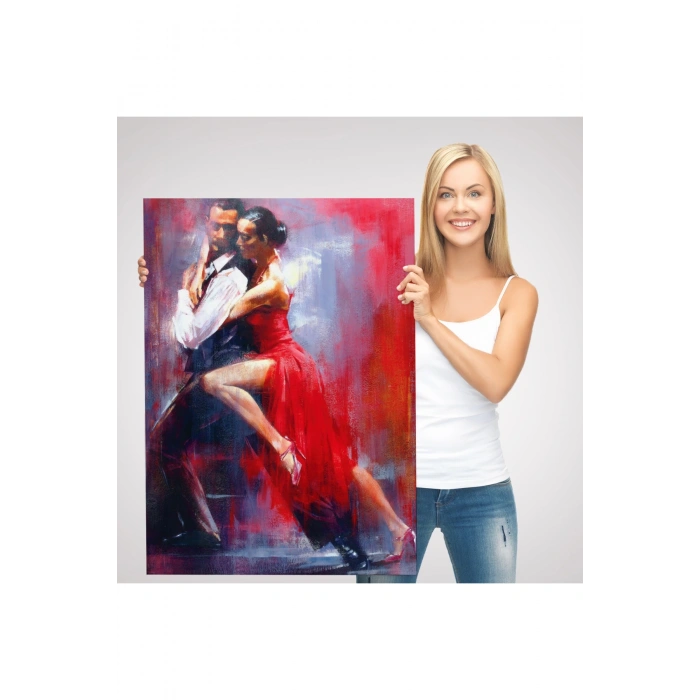 Tango Yapan Çift Dekoratif Duvar Tablosu-6427