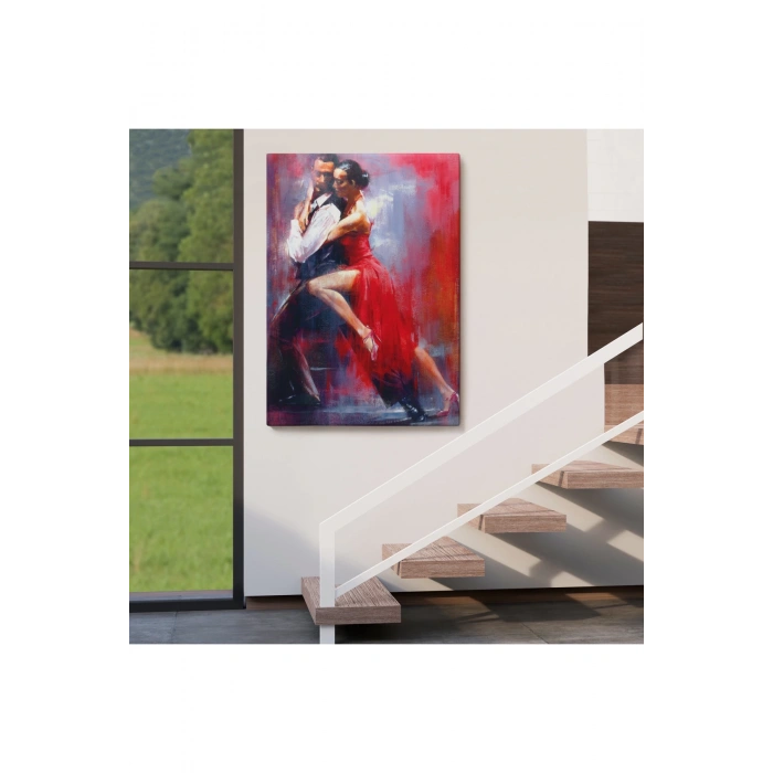 Tango Yapan Çift Dekoratif Duvar Tablosu-6427