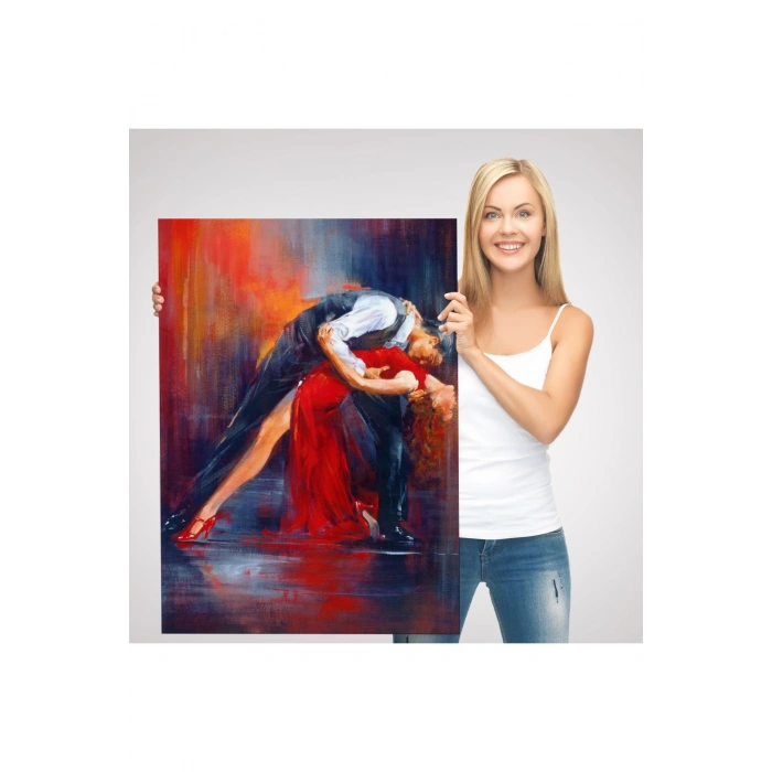 Tango Yapan Çift Dekoratif Duvar Tablosu-6429