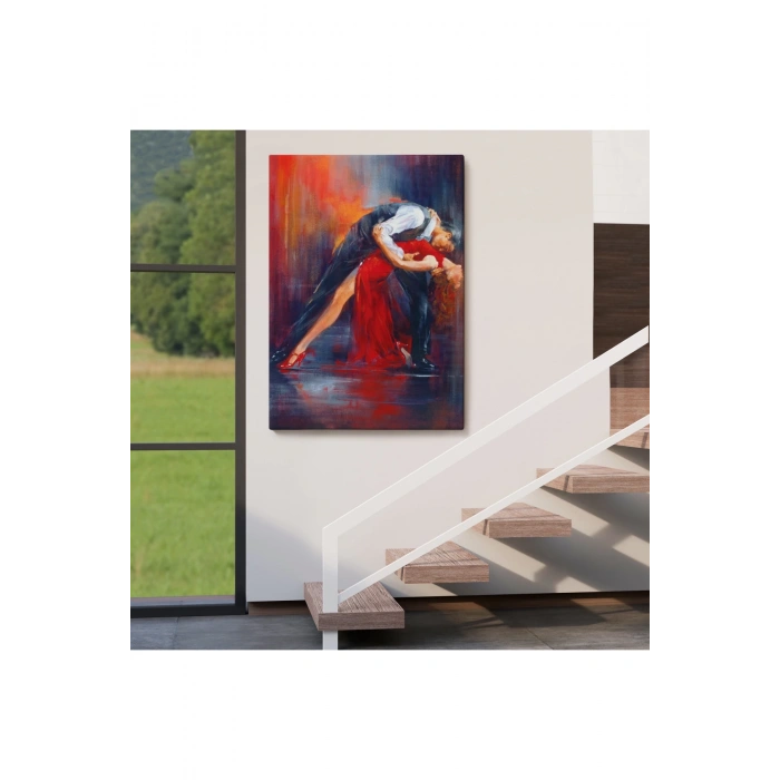 Tango Yapan Çift Dekoratif Duvar Tablosu-6429