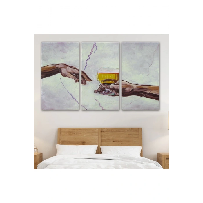 Tanrının Ademe Bira İkramı Tablosu-6576