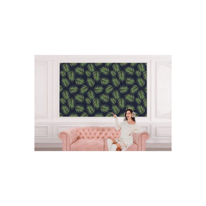 Tropikal Ağaç Yaprakları Duvar Kağıdı-5562