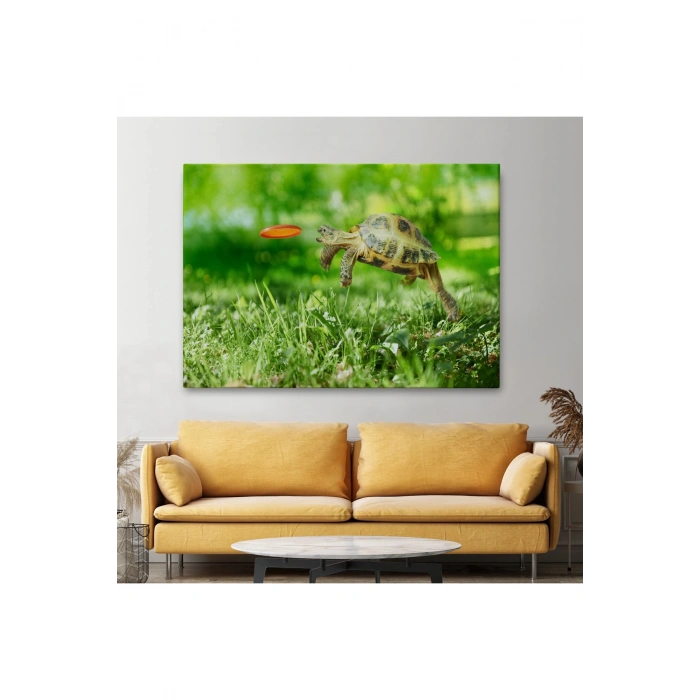 Uçan Kaplunbağa Dekoratif Kanvas Tablo 1122