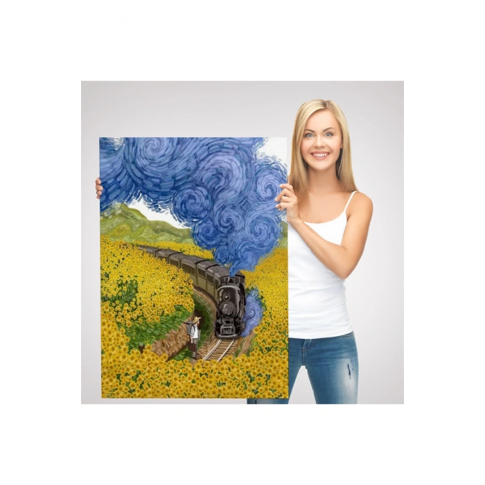 Vincent van Goghun Renkli Tasviri Duvar Tablosu-6224