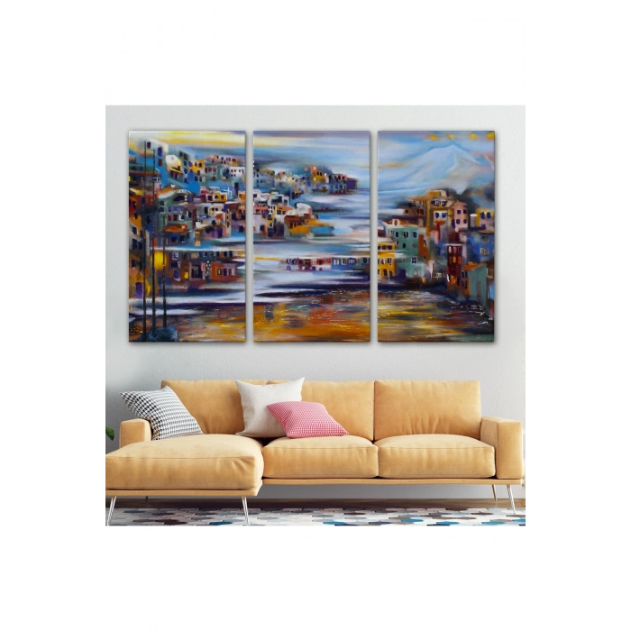 Volkan Eteğindeki Kasaba Duvar Tablosu-1226