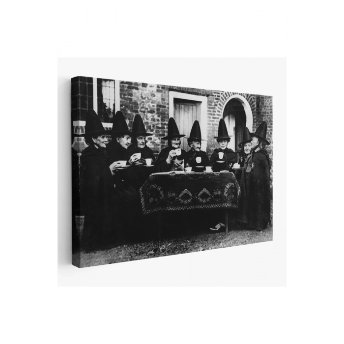 Yaşlı Cadıların Çay Partisi Tablosu -6577