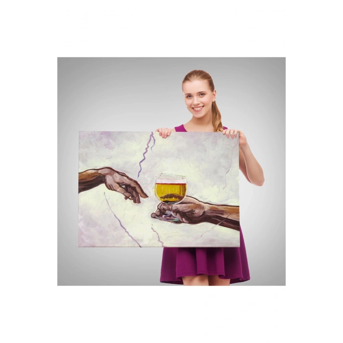 Yerden Yükselen Büyücü Kadın Tablosu-6575