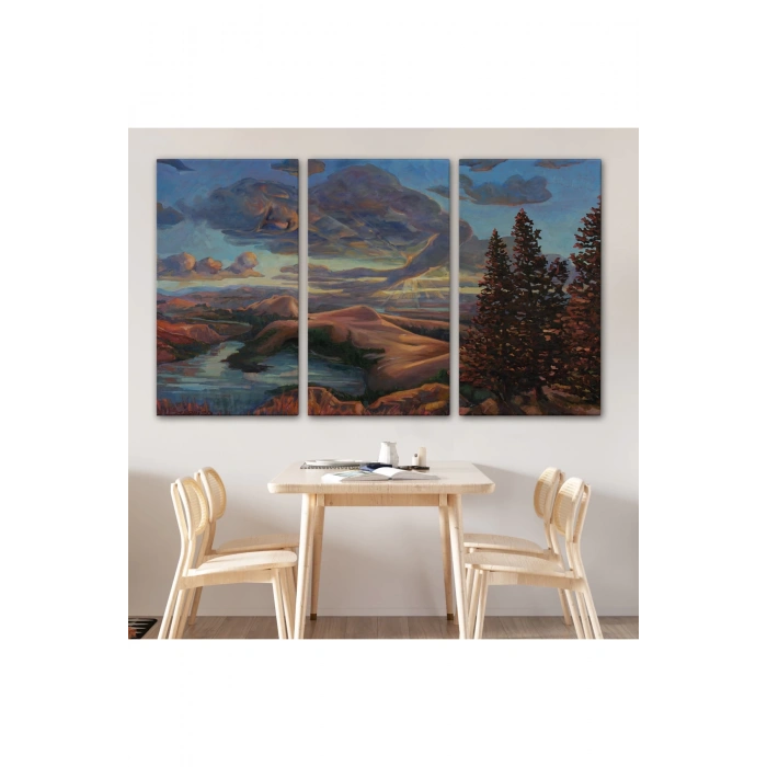 Yeryüzü ve Gökyüzü Duvar Tablosu-6581