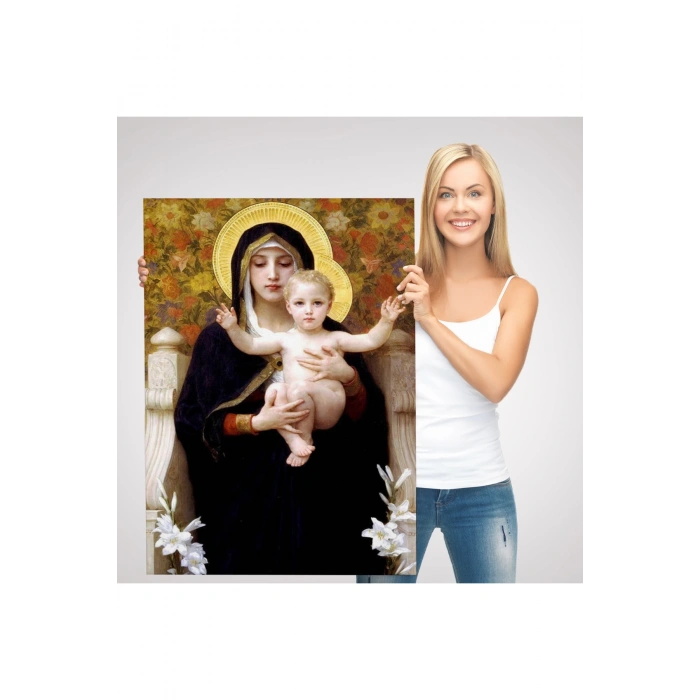 Zambak İle Bakire Tablosu - The Madonna of the Lilies-6479