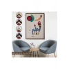 Ahşap Çerçeveli Vasiliy Kandinsky - 11 Resim Ve 7 Şiir Soyut Tablosu-7485