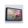 Ahşap Çerçeveli John James Audubon - Pembe Kaşıkçı Kuşu Tablo-7120