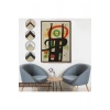 Ahşap Çerçeveli Joan Miro - Büyük Bilgisayar Tablo-7350