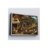 Ahşap Çerçeveli Yaşlı Pieter Brueghel - Hollanda Atasözleri Mavi Pelerin Tablo-7267